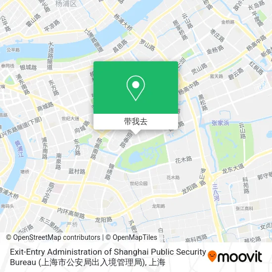 Exit-Entry Administration of Shanghai Public Security Bureau (上海市公安局出入境管理局)地图