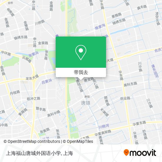 上海福山唐城外国语小学地图