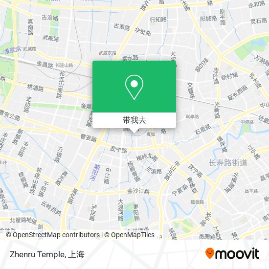 Zhenru Temple地图