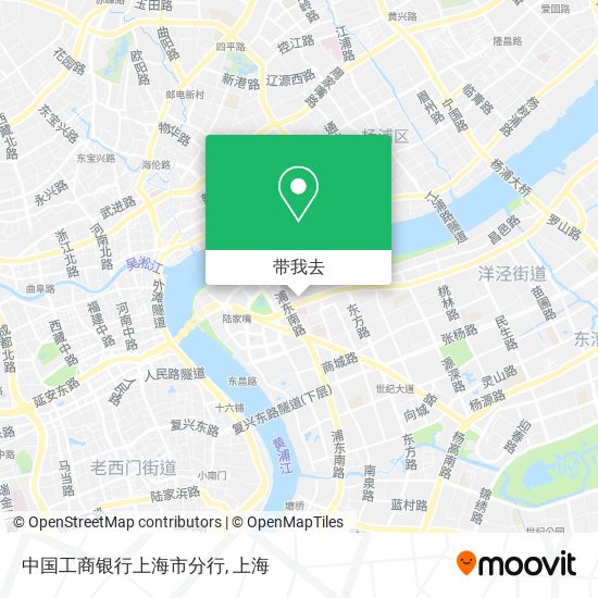 中国工商银行上海市分行地图