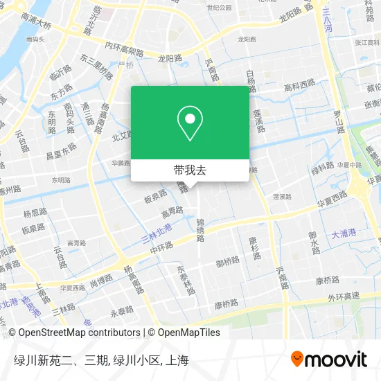 绿川新苑二、三期, 绿川小区地图