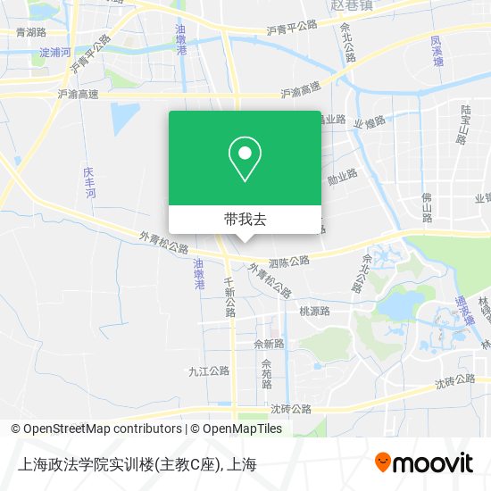 上海政法学院实训楼(主教C座)地图