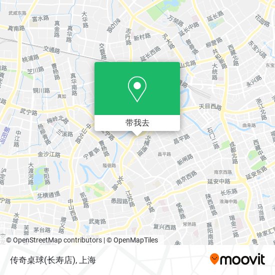 传奇桌球(长寿店)地图