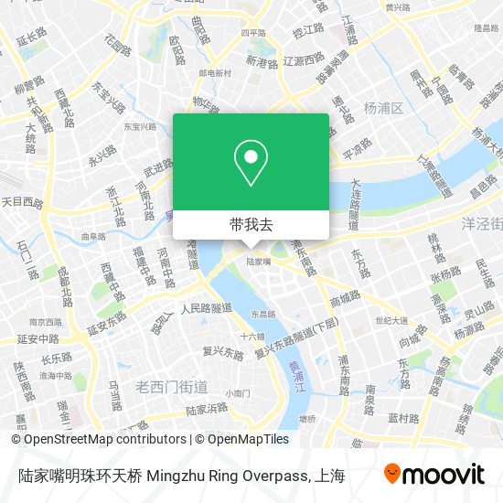 陆家嘴明珠环天桥 Mingzhu Ring Overpass地图