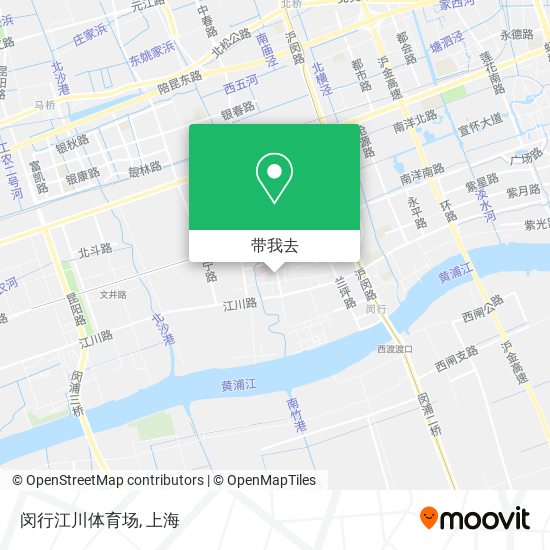 闵行江川体育场地图
