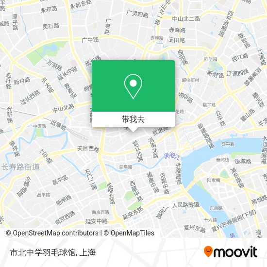 市北中学羽毛球馆地图