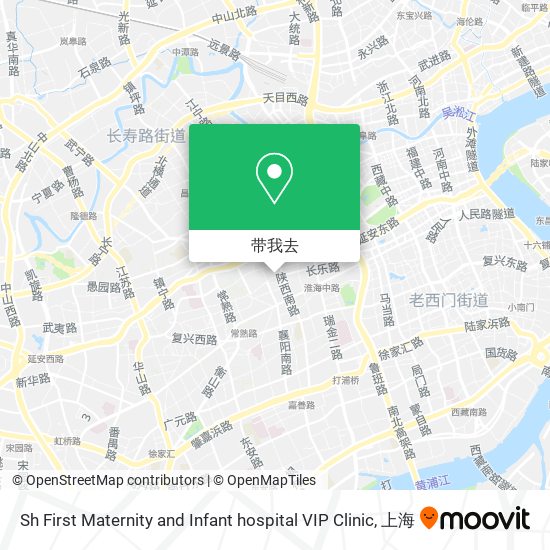 Sh First Maternity and Infant hospital VIP Clinic地图