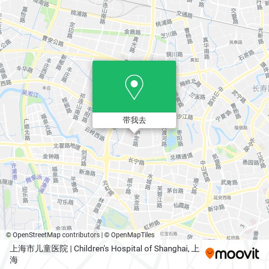 上海市儿童医院 | Children's Hospital of Shanghai地图