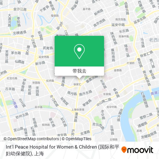Int'l Peace Hospital for Women & Children (国际和平妇幼保健院)地图