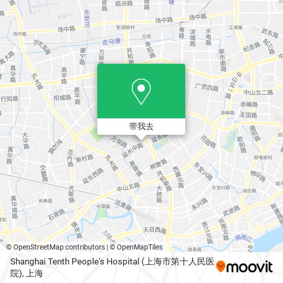 Shanghai Tenth People's Hospital (上海市第十人民医院)地图