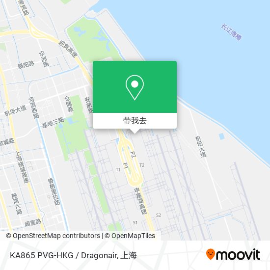 KA865 PVG-HKG / Dragonair地图