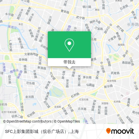 SFC上影集团影城（缤谷广场店）地图