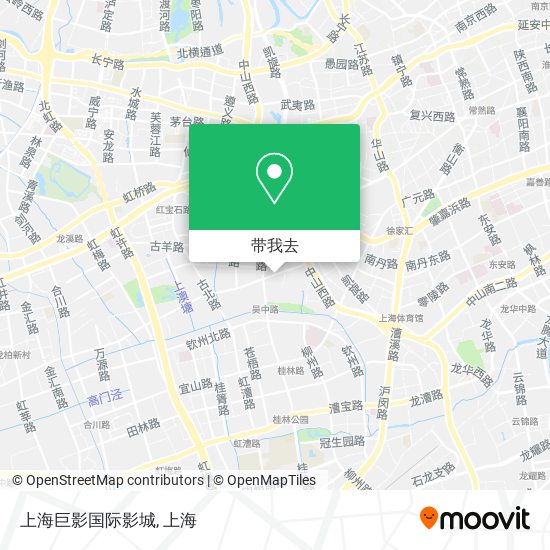 上海巨影国际影城地图