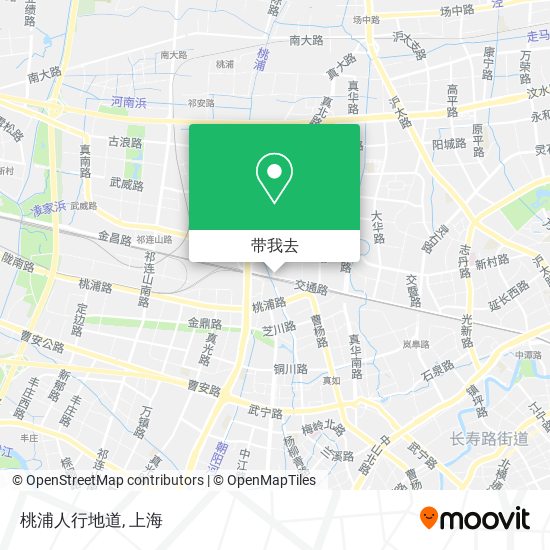桃浦人行地道地图