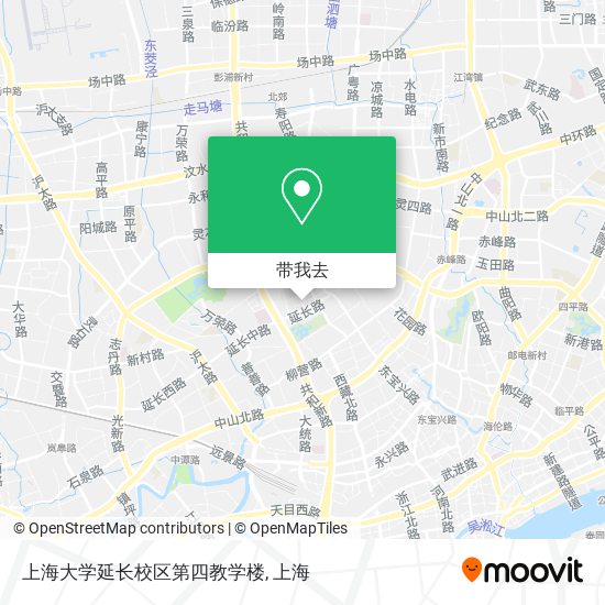 上海大学延长校区第四教学楼地图