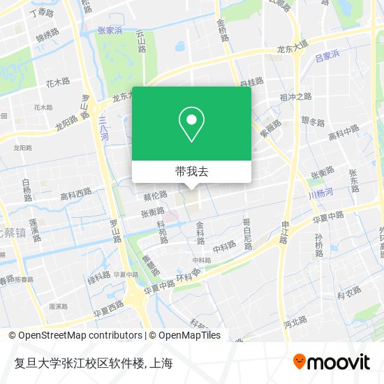 复旦大学张江校区软件楼地图