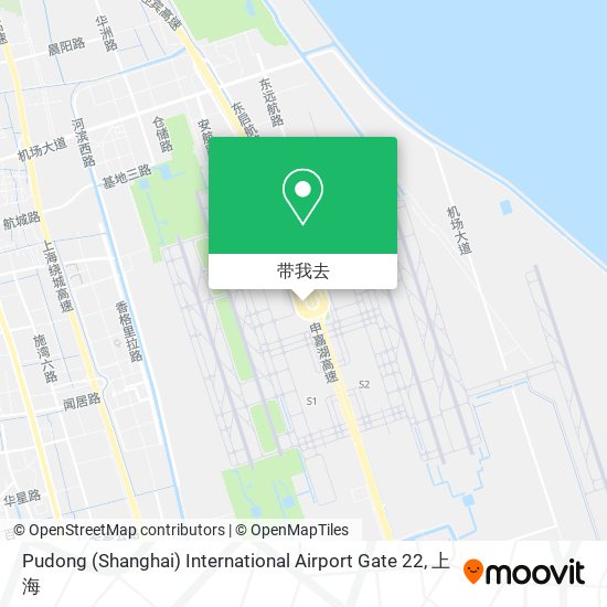 Pudong (Shanghai) International Airport Gate 22地图