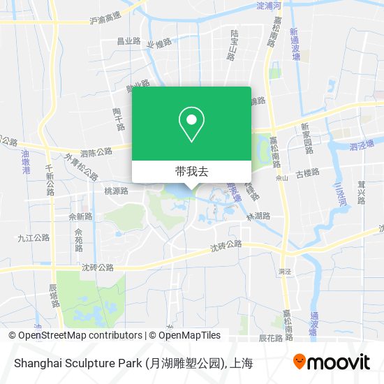 Shanghai Sculpture Park (月湖雕塑公园)地图