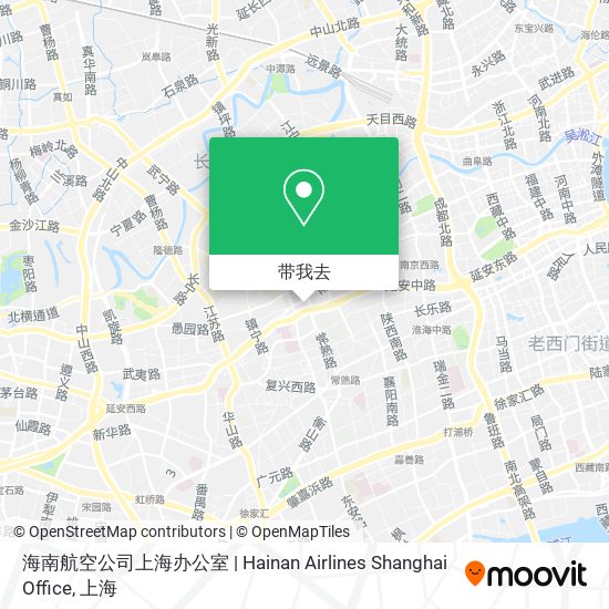 海南航空公司上海办公室 | Hainan Airlines Shanghai Office地图