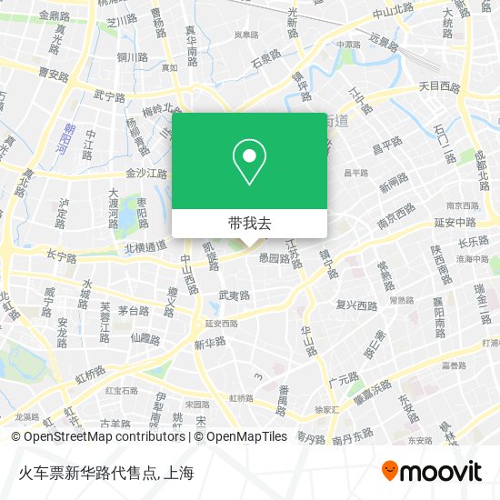 火车票新华路代售点地图