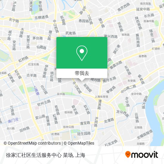 徐家汇社区生活服务中心 菜场地图