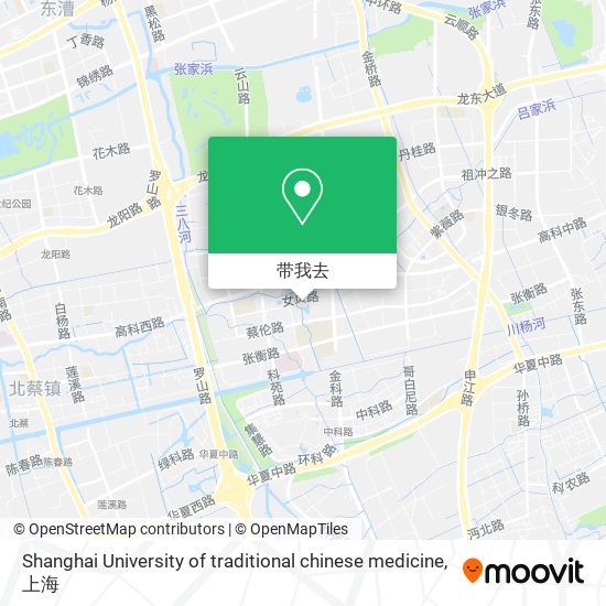 Shanghai University of traditional chinese medicine地图