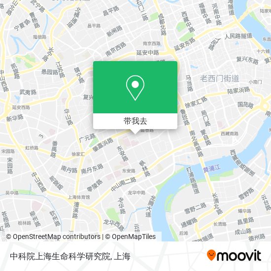 中科院上海生命科学研究院地图