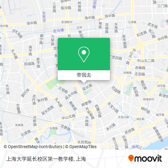 上海大学延长校区第一教学楼地图