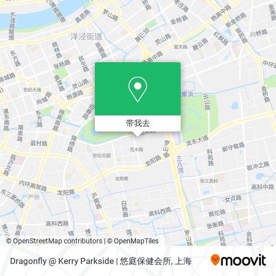 如何坐地铁或公交去花木的dragonfly Kerry Parkside 悠庭保健会所