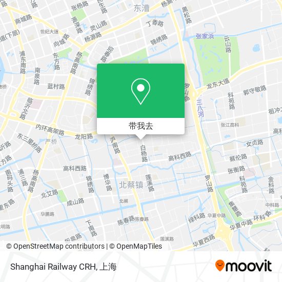 Shanghai Railway CRH地图