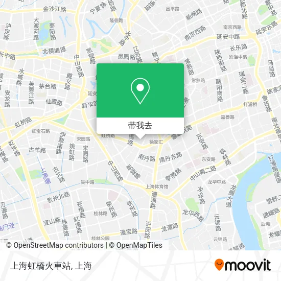 上海虹橋火車站地图