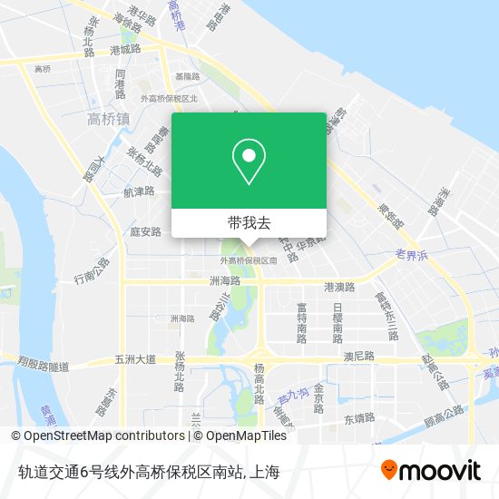 轨道交通6号线外高桥保税区南站地图