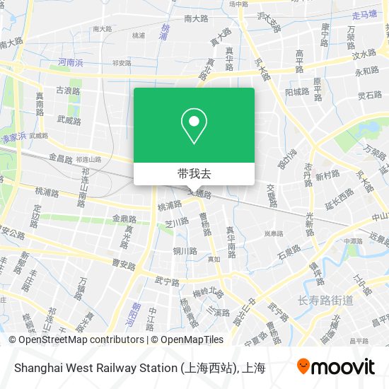 Shanghai West Railway Station (上海西站)地图