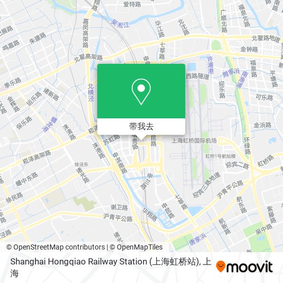 Shanghai Hongqiao Railway Station (上海虹桥站)地图