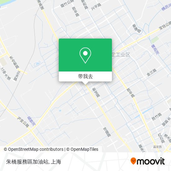 朱橋服務區加油站地图