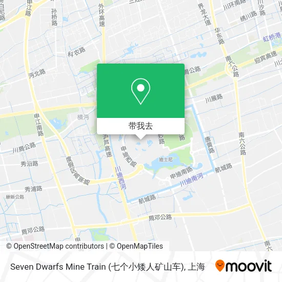 Seven Dwarfs Mine Train (七个小矮人矿山车)地图