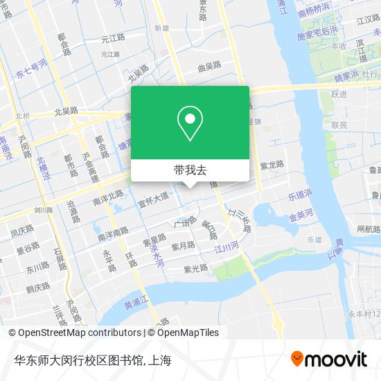 华东师大闵行校区图书馆地图
