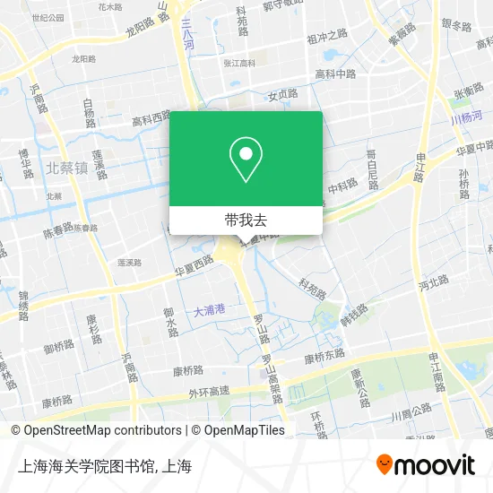 上海海关学院图书馆地图