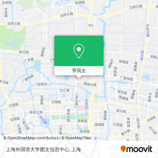 上海外国语大学图文信息中心地图