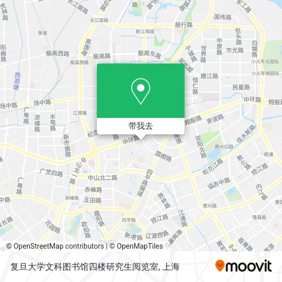 复旦大学文科图书馆四楼研究生阅览室地图