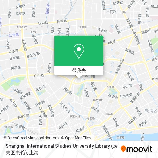 Shanghai International Studies University Library (逸夫图书馆)地图