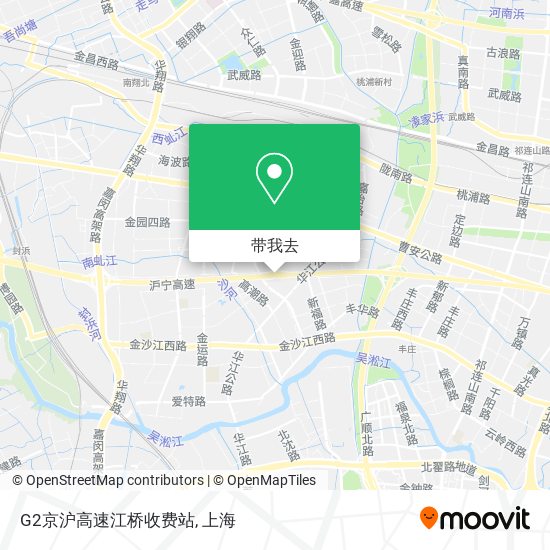 G2京沪高速江桥收费站地图