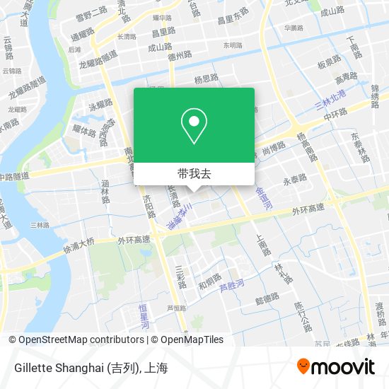 Gillette Shanghai (吉列)地图