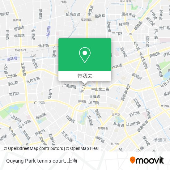 Quyang Park tennis court地图