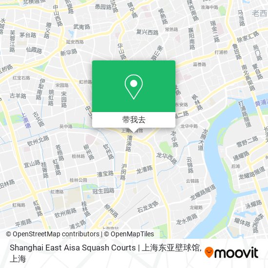 Shanghai East Aisa Squash Courts | 上海东亚壁球馆地图