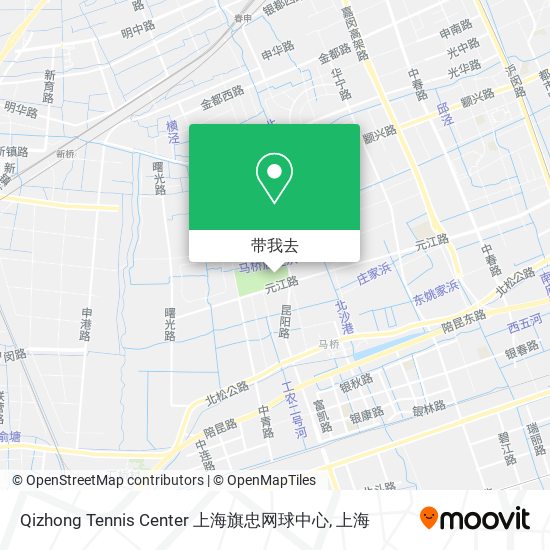 Qizhong Tennis Center 上海旗忠网球中心地图