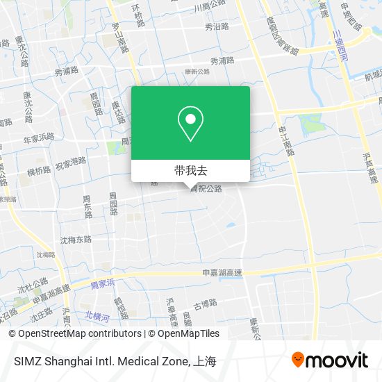 SIMZ Shanghai Intl. Medical Zone地图