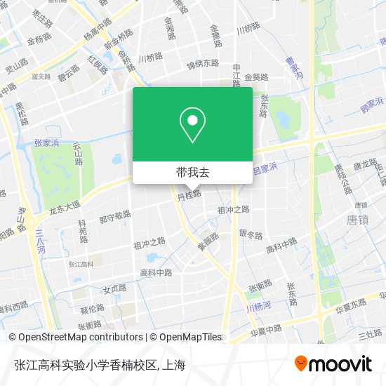 张江高科实验小学香楠校区地图