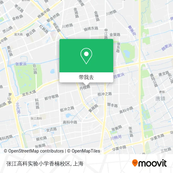 张江高科实验小学香楠校区地图