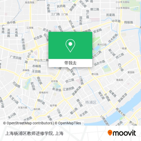 上海杨浦区教师进修学院地图